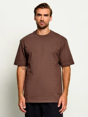 HUGO T-shirt Dapolino | Relaxed fit brązowy
