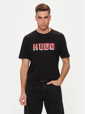 Hugo T-Shirt Daqerio 50516624 Czarny Regular Fit