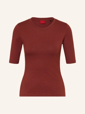 Hugo T-Shirt Darnelia braun CIEMNOCZERWONY