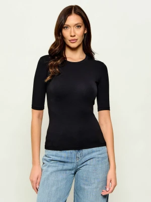 HUGO T-shirt Darnelia | Slim Fit czarny