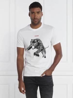 HUGO T-shirt Darpione | Regular Fit biały