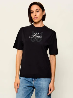 HUGO T-shirt Dashire_5 | Relaxed fit czarny
