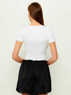 HUGO T-shirt Delanor | Slim Fit biały