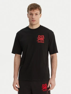 HUGO T-Shirt Delel_RB 50564572 Czarny Relaxed Fit