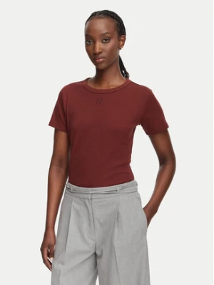 HUGO T-Shirt Deloris 50512002 Brązowy ciemny Regular Fit