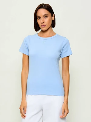 HUGO T-shirt Deloris | Regular Fit błękitny