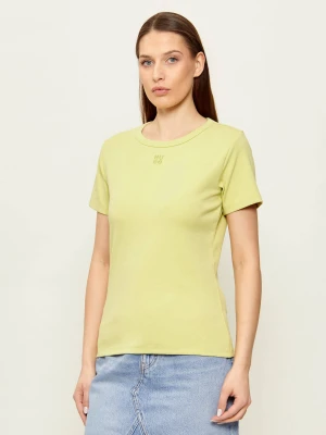 HUGO T-shirt Deloris | Regular Fit limonkowy