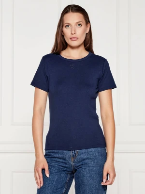 HUGO T-shirt Deloris | Regular Fit granatowy
