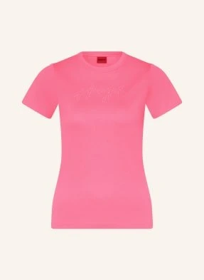 Hugo T-Shirt Deloris Z Ozdobnymi Kamykami pink