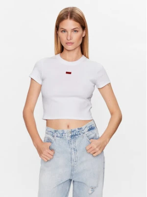 HUGO T-Shirt Deluisa 50489120 Biały Slim Fit