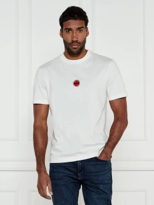 HUGO T-shirt Derdcho | Loose fit biały