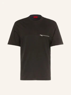 Hugo T-Shirt Derenn schwarz CZARNY