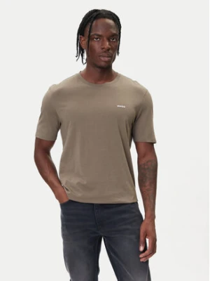 HUGO T-Shirt Dero222 50466158 Beżowy Regular Fit