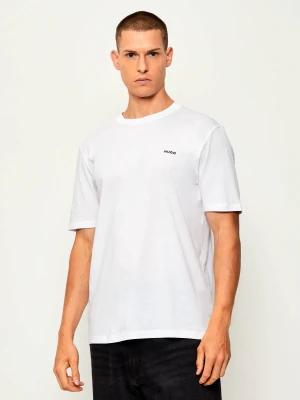 HUGO T-shirt Dero222 | Regular Fit biały