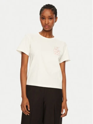 HUGO T-Shirt Destrel_1 50534246 Écru Regular Fit Kremowy
