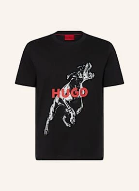 Hugo T-Shirt Deyladec schwarz