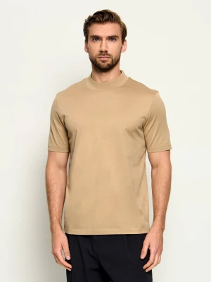 HUGO T-shirt Dimersom | Slim Fit beżowy