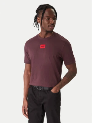 HUGO T-Shirt Diragolino 50447978 Brązowy Regular Fit