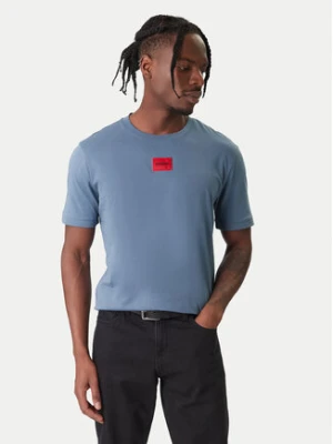 HUGO T-Shirt Diragolino 50447978 Niebieski Regular Fit
