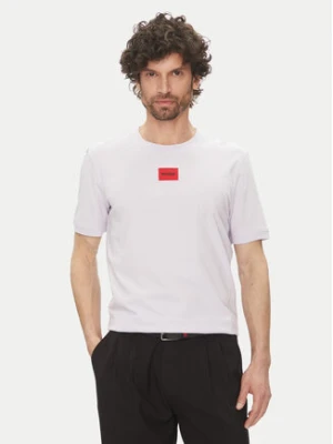 HUGO T-Shirt Diragolino212 50447978 Fioletowy Regular Fit