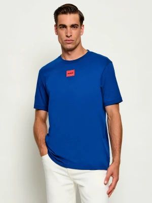 HUGO T-shirt Diragolino212 | Regular Fit niebieski