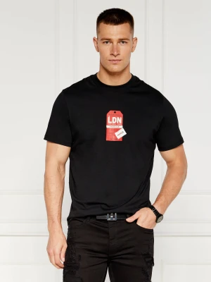 HUGO T-shirt DITROSO | Relaxed fit czarny