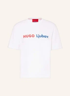 Hugo T-Shirt Dlove Ljubav weiss