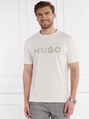 HUGO T-shirt Drochet | Regular Fit