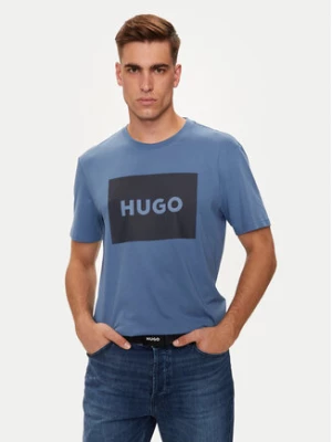 Hugo T-Shirt Dulive222 50467952 Niebieski Regular Fit