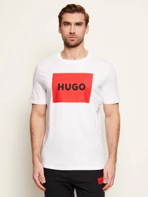 HUGO T-shirt Dulive222 | Regular Fit biały