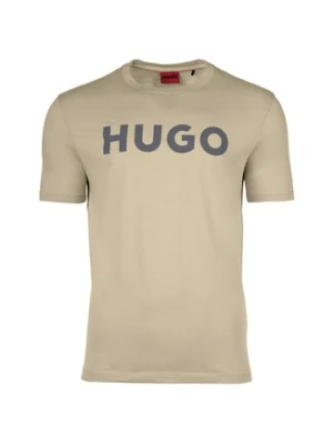 HUGO T-Shirt Dulivio 50467556 Beżowy Regular Fit