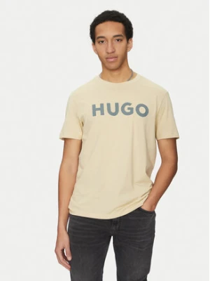 HUGO T-Shirt Dulivio 50467556 Beżowy Regular Fit