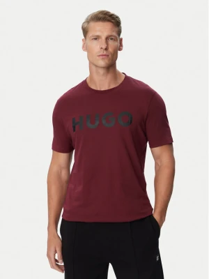 HUGO T-Shirt Dulivio 50467556 Bordowy Regular Fit