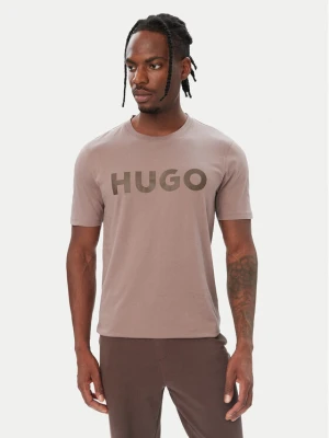 HUGO T-Shirt Dulivio 50467556 Brązowy Regular Fit
