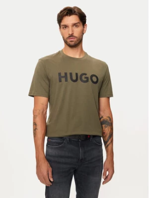 Hugo T-Shirt Dulivio 50467556 Khaki Regular Fit