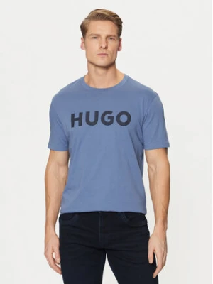 HUGO T-Shirt Dulivio 50467556 Niebieski Regular Fit