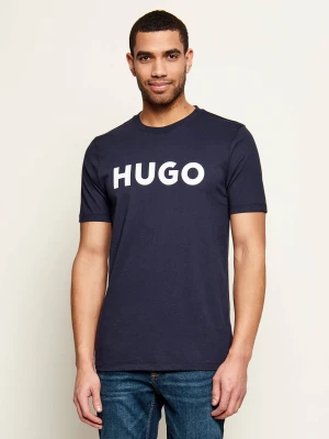 HUGO T-shirt Dulivio | Regular Fit granatowy