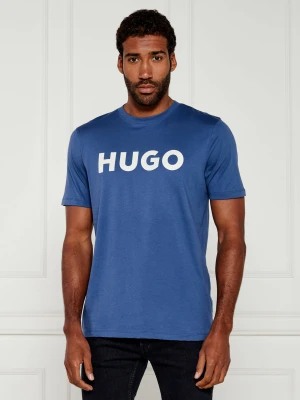 HUGO T-shirt Dulivio | Regular Fit niebieski