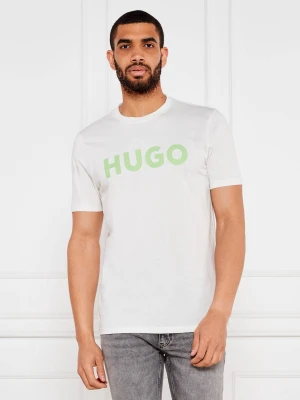 HUGO T-shirt Dulivio | Regular Fit kremowy