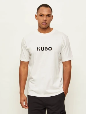 HUGO T-shirt Dumeo | Regular Fit kremowy