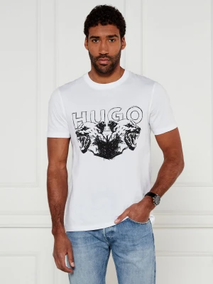 HUGO T-shirt Durro | Regular Fit biały