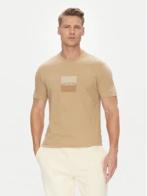 HUGO T-Shirt Dusplit 50542784 Beżowy Regular Fit