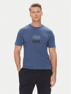 HUGO T-Shirt Dusplit 50542784 Granatowy Regular Fit