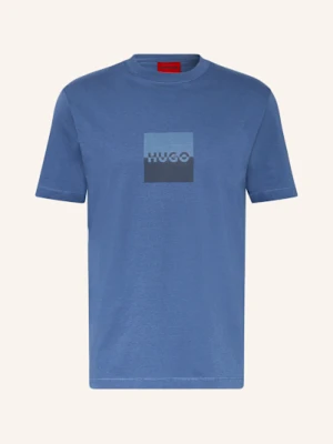 Hugo T-Shirt Dusplit blau