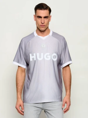 HUGO T-shirt Dwild | Relaxed fit szary