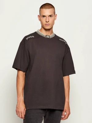 HUGO T-shirt Dydall_RB | Hugo X Red Bull | Oversize fit szary
