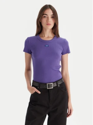HUGO T-Shirt Easy 50523924 Fioletowy Slim Fit