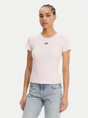 HUGO T-Shirt Easy 50523924 Różowy Slim Fit
