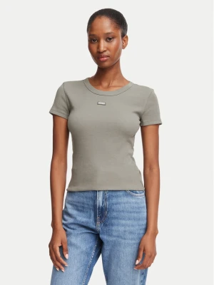 HUGO T-Shirt Easy 50523924 Zielony Slim Fit
