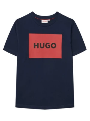 HUGO T-Shirt G00572 D Granatowy Regular Fit